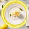 60Pcs Summer Citrus Fruit Paper Placemats 13" Tropical Fruits Slices Disposable Table Mat Lemon Lime Orange Grapefruit Round Paper Mats for Spring Summer Tableware Decor